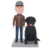 Fully Custom Bobblehead For 1 Person and Dog Pet