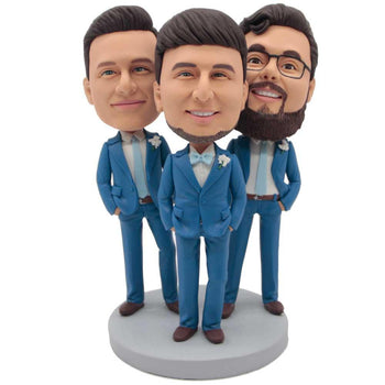 Custom Groomsmen Bobbleheads -- Unique Groomsmen Gifts – Figure Bobblehead