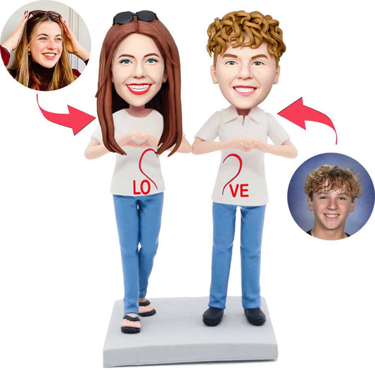 Custom Couple Bobbleheads - Top Valentine's Day Gift – Figure Bobblehead