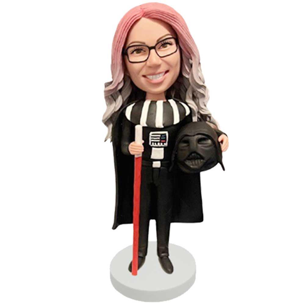 Female Darth Vader Custom Figure Bobblehead