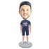 Male Athletes In Blue Sportswear With Seventy Custom Figure Bobblehead