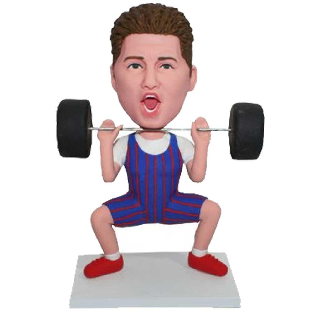 Custom Bobblehead weightlifting weightlifterCustom Bobbleheads