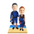 Sweet Couple in Wetsuit Custom Figure Bobblehead